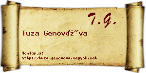 Tuza Genovéva névjegykártya